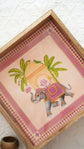Shahi Mahal Peach Pink Serving Tray