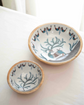 A Tribal Deer Chip N Dip Set - Blue