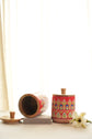 Gulnaar Set Of 2 Jars - Red