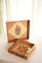 A Gulnaar Combo Of 2 Serving Tray - Peach