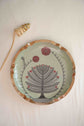 A Tree Of Hope Round Platter - Grey Green