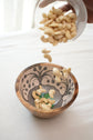 A Tribal Peacock Chip N Dip Set - Green
