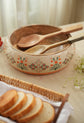 Rajwada Wooden Snack Bowl Orange
