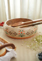 Rajwada Wooden Snack Bowl Orange