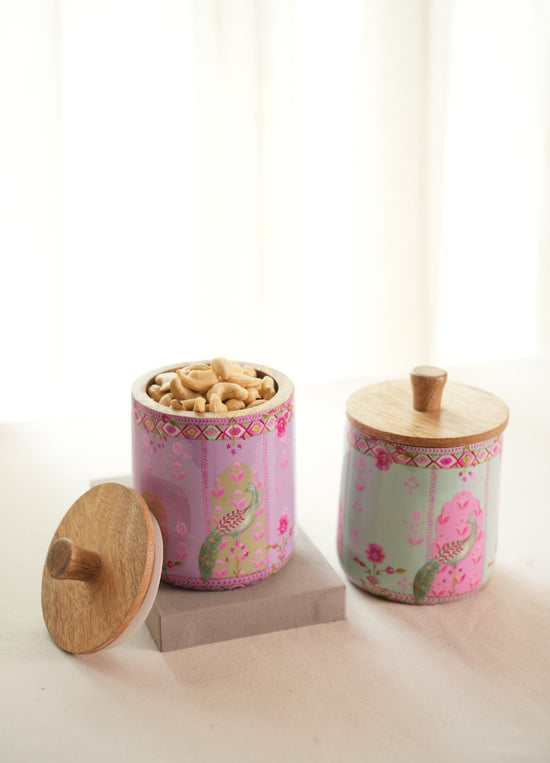 Peacock Garden Combo - Air Tight Jars