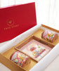 Combo Royal Bird Air Tight Jars & Tray - Pink