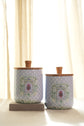 Shahi Aangan Set Of 2 Jars - Powder Blue