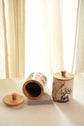 Tribal Deer Green Set Of 2 Jars : Green