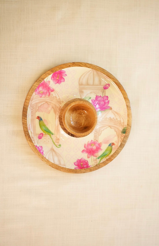 Chip N Dip Plate - Cream