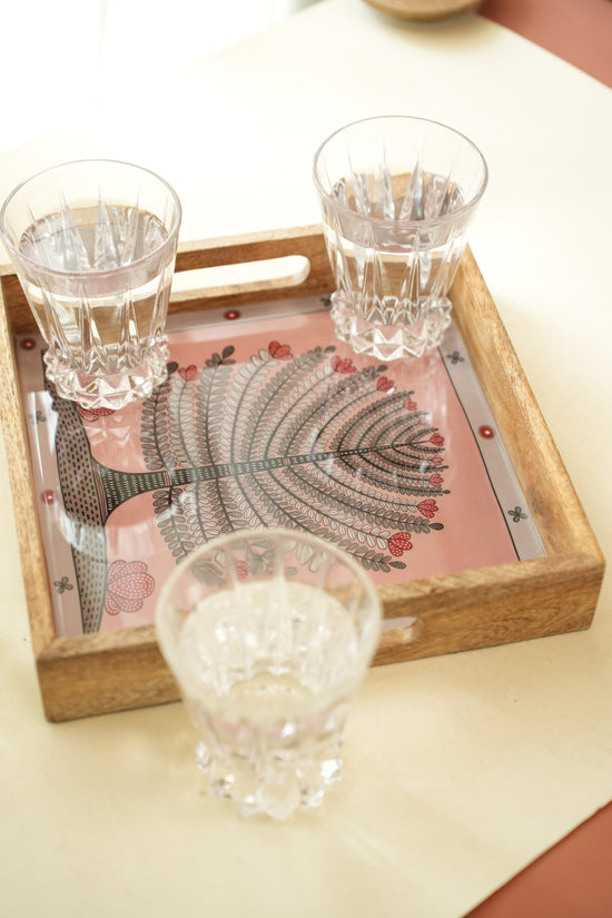 A Tree Of Hope Small Tray - Pink