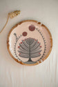 A Tree Of Hope Round Platter : Ivory Red