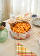Noor Valley Wooden Snack Bowl : Grey Maroon