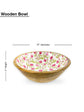 Mor Baagh Wooden Serving Bowls - Pink