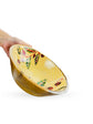 Cashew Wooden Serving Bowls - Yellow